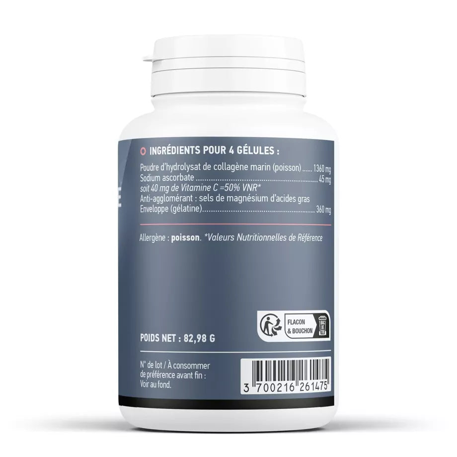 Collagène marin + Vitamine C - 180 gélules