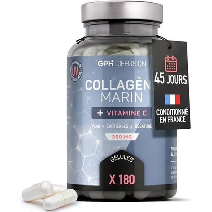 Collagène marin + Vitamine C - 180 gélules
